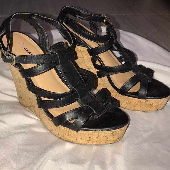 Strappy Cork Wedge- Worn ONCE - Picture 2 of 8